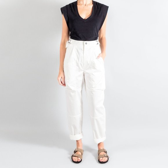 NWT Isabel Marant White "Ferima" Pants, size 40. Fits like a size 6/8 - Picture 17 of 17